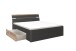 Bett >Isobel< in Graphit - 145x97x205cm (BxHxT)