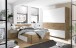 Bettanlage >Isobel< in Artisan Eiche - 185x97x205cm (BxHxT)
