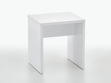 Hocker >Sally< in Weiß Edelglanz - 40x44x35cm...
