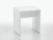 Hocker >Sally< in Weiß Edelglanz - 40x44x35cm (BxHxT)