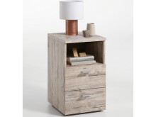 Nachtkommode >Katharyn< in Sandeiche - 35x61,5x39,9cm (BxHxT)