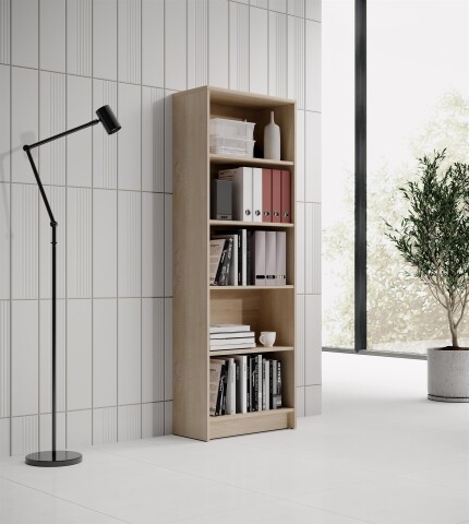 Regal >Lissy< in Sonoma-Eiche - 60x172x28cm (BxHxT)