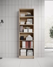 Regal >Lissy< in Sonoma-Eiche - 60x202x28cm (BxHxT)