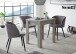 Esstisch >Monterrey< ausziehbar bis 136cm, in Beton Dekor - 80/136x78x60cm (BxHxT)