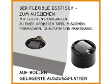 Esstisch >Monterrey< ausziehbar bis 136cm. in Eiche Sägerau Dekor - 80/136x78x60cm (BxHxT)