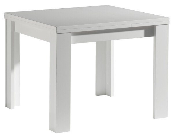 Esstisch >Monterrey< ausziehbar bis 136cm in Weiß matt - 80(136)x78x60cm (BxHxT)