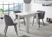 Esstisch >Monterrey< ausziehbar bis 136cm in Weiß matt - 80(136)x78x60cm (BxHxT)