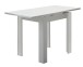 Esstisch >Monterrey< ausziehbar bis 136cm in Weiß matt - 80(136)x78x60cm (BxHxT)