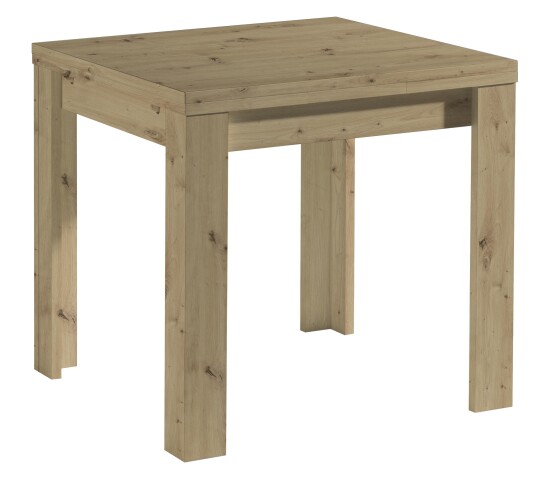 Esstisch >Monterrey< ausziehbar bis 136cm in Asteiche - 80/136x78x80cm (BxHxT)