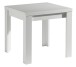 Esstisch >Monterrey< ausziehbar bis 136cm, in Weiß matt - 80/136x78x80cm (BxHxT)