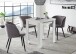 Esstisch >Monterrey< ausziehbar bis 136cm, in Weiß matt - 80/136x78x80cm (BxHxT)