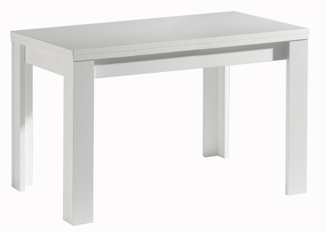 Esstisch >Monterrey<  ausziehbar bis 166cm in Weiß matt - 110/166x78x60cm (BxHxT)