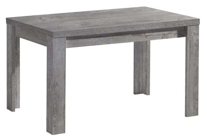 Esstisch >Monterrey< ausziehbar bis 176cm in Beton - 120(176)x78x80cm (BxHxT)