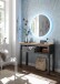 Schminktisch >Bozeman< in Graphit - 114x86x41cm (BxHxT)