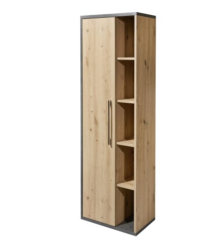 Hochschrank >Nebraska< in Matera Beton - 50x160x31cm (BxHxT)