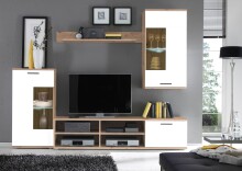Wohnwand >Kenton< in Artisan Eiche - 230x185x38cm (BxHxT)