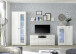 Vitrine >Ella< in Weiß - 80x194x35cm (BxHxT)