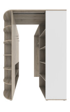 Eckkleiderschrank >Canton< in San Remo Eiche - 124x199x148cm (BxHxT)