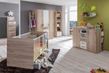 Kleiderschrank >Canton< in San Remo Eiche - 135x199x58cm (BxHxT)
