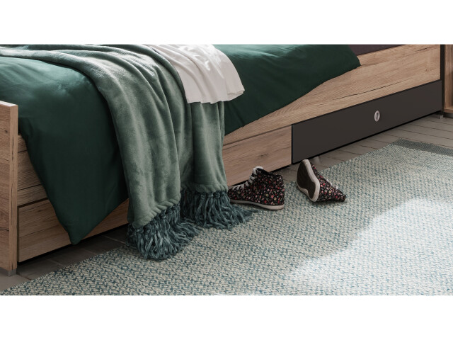 Bettschubkasten >Canton< in San Remo Eiche - 100x17x59cm (BxHxT)