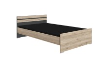 Bett >Canton< in San Remo Eiche - 146x72x204cm (BxHxT)