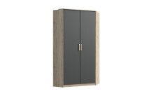 Eckkleiderschrank >Canton< in San Remo Eiche -...