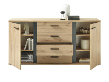 Sideboard >Kendall< in Artisan Eiche - 170x84x40cm (BxHxT)