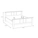 Bett >Indianapolis< in Schneeeiche - 193x95,2x210,4cm (BxHxT)