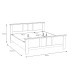 Bett >Indianapolis< in Schneeeiche - 193x95,2x210,4cm (BxHxT)