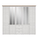Kleiderschrank >Indianapolis< in Schneeeiche - 254,4x216,6x62,1cm (BxHxT)