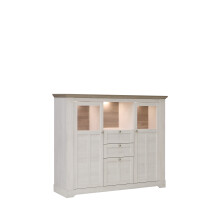Highboard >Indianapolis< in Schneeeiche -...