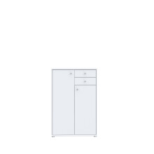 Kommode >Tembi< in Weiß - 73,7x111,1x34,8cm (BxHxT)