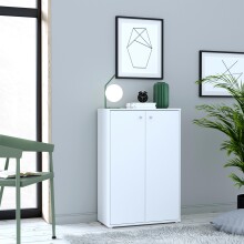 Kommode >Tembi< in Weiß - 73,7x111,1x34,8cm (BxHxT)