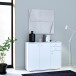 Kommode >Tembi< in Weiß - 108,8x85,5x34,8cm (BxHxT)
