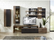 Wandregal >Lydias< in Flagstaff Oak Umbria - 150x88x22cm (BxHxT)