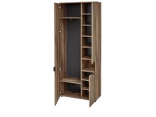 Garderobenschrank >Lydias< in Flagstaff Oak Umbria - 82x204x38cm (BxHxT)