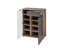 Garderoben-Set >Lydias< (5-teilig) in Flagstaff Oak Umbria - 266x204x38 (BxHxT)