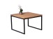 Couchtisch >Detroit< in Wildeiche aus Massivholz, Metall - 60x45x60cm (BxHxT)