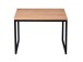 Couchtisch >Detroit< in Wildeiche aus Massivholz, Metall - 60x45x60cm (BxHxT)