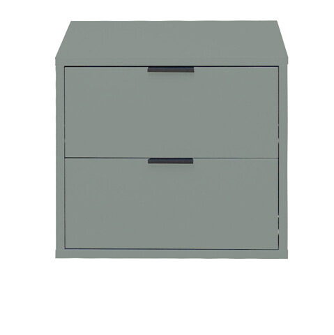 Kommode >Boulder< in Pine Green matt Lack BG - 51x47x45cm (BxHxT)