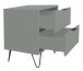 Kommode >Boulder< in Pine Green matt Lack DB - 51x62x45cm (BxHxT)