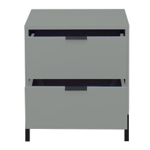 Kommode >Boulder< in Pine Green matt Lack QF - 51x62x45cm (BxHxT)