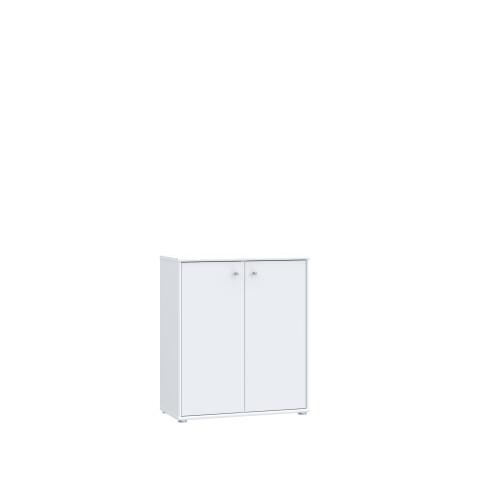 Kommode >Tembi< in Weiß - 73.7x85.5x34.8cm (BxHxT)