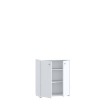 Kommode >Tembi< in Weiß - 73.7x85.5x34.8cm (BxHxT)