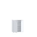 Kommode >Tembi< in Weiß - 73.7x85.5x34.8cm (BxHxT)