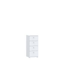 Kommode >Tembi< in Weiß - 38.6x85.5x34.8cm...