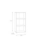 Regal >Tembi< in Sonoma-Eiche - 54x111.1x34.8cm (BxHxT)