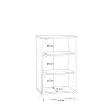 Regal >Tembi< in Sonoma-Eiche - 54x85.5x34.8cm (BxHxT)