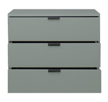 Kommode >Boulder< in Pine Green matt Lack BG - 81x67x45cm (BxHxT)