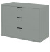 Kommode >Boulder< in Pine Green matt Lack BG - 81x67x45cm (BxHxT)